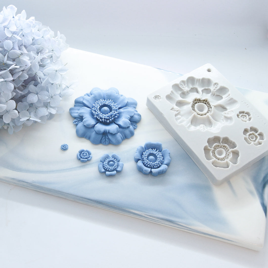 Flower Silicon Mould - Poppy