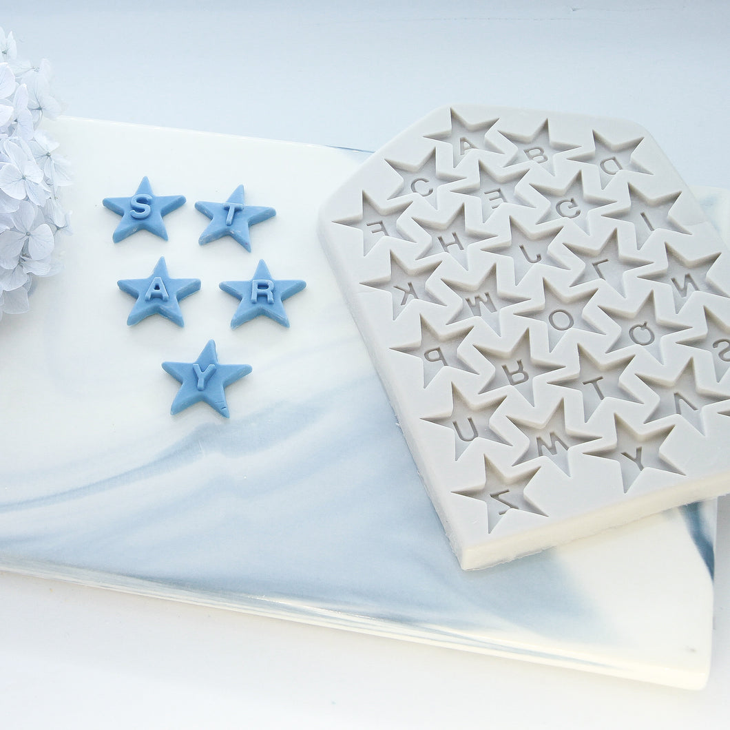 Letters Silicon Mould - Stars