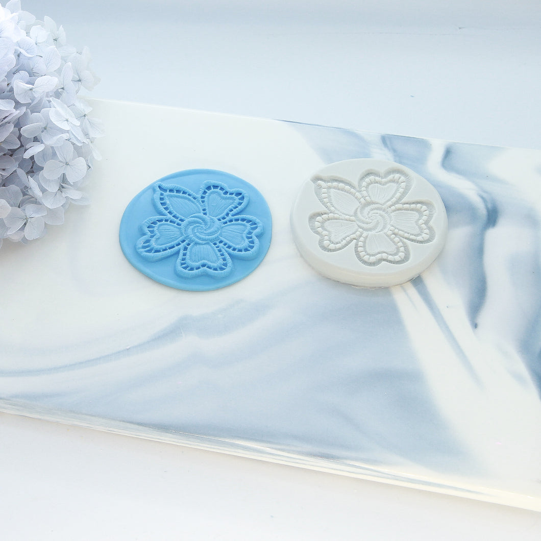 Lace Flower Round Silicon Mould (Multiple Designs)