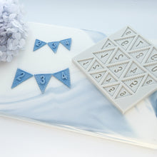 Load image into Gallery viewer, Letters and Numbers Silicon Mould - Triangle Bunting
