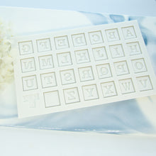 Load image into Gallery viewer, Alphabet Letter Blocks Silicon Mould (Multiple Sizes)
