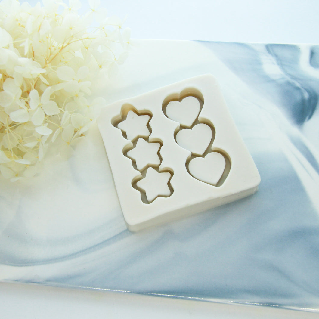 Star and Heart Silicon Mould