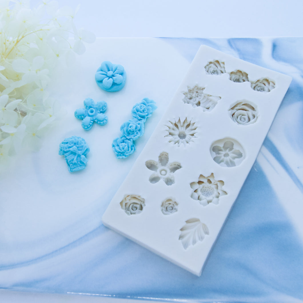 Mixed Flowers Silicon Mould