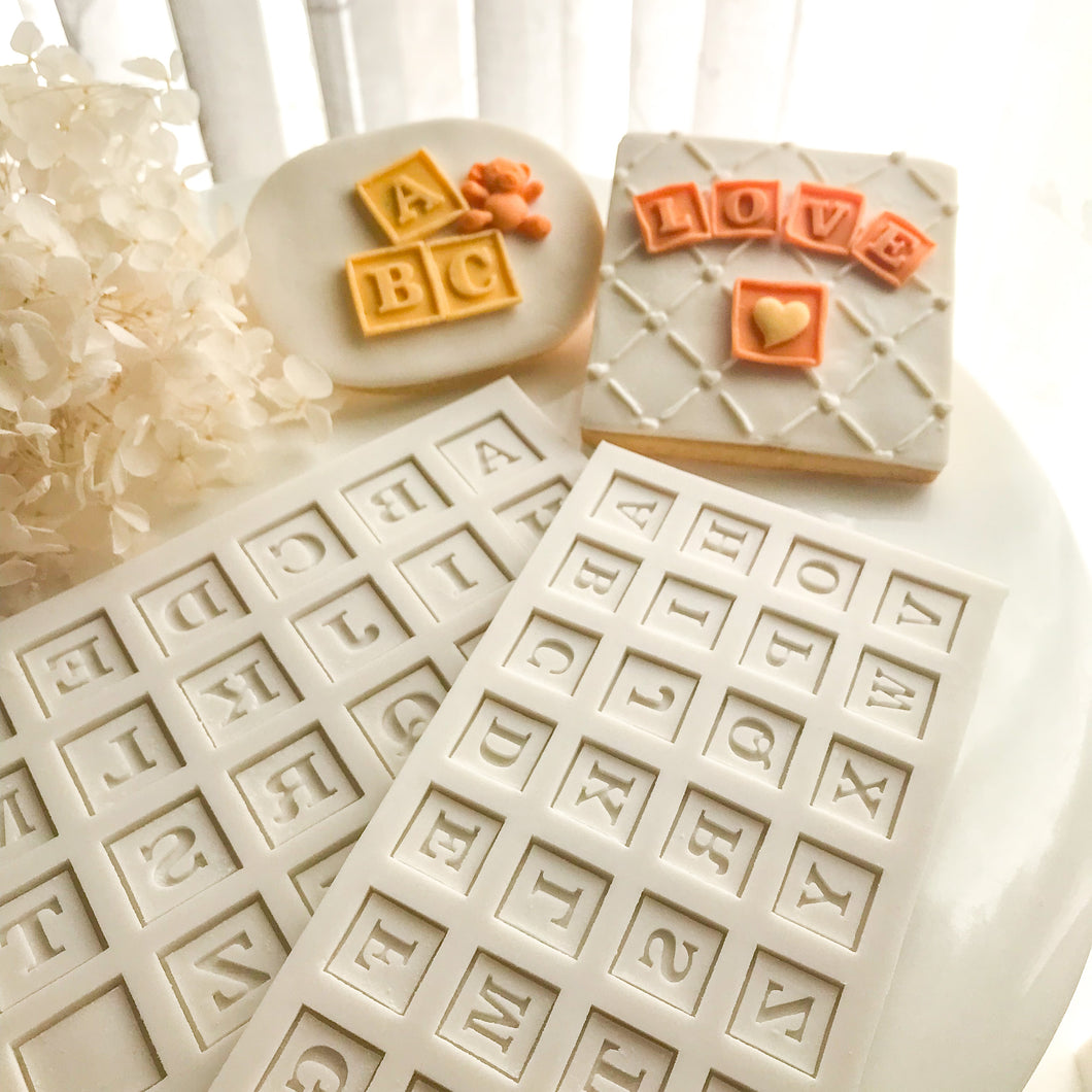 Alphabet Letter Blocks Silicon Mould (Multiple Sizes)